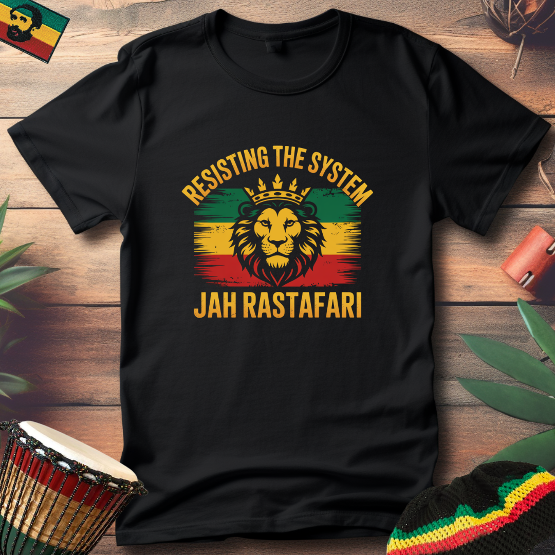 Resisting The System Jah Rastafari T-Shirt