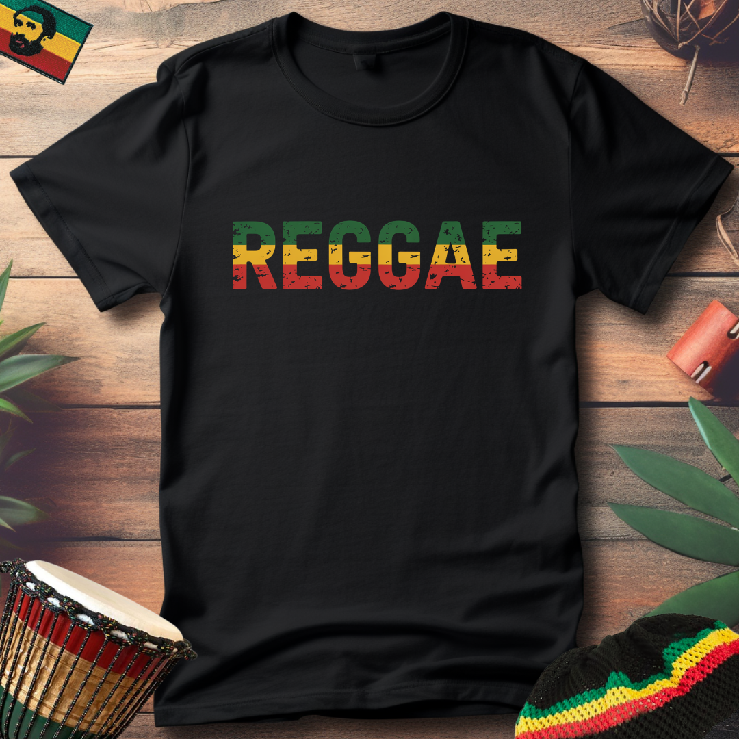 Green Yellow and Red Reggae T-Shirt