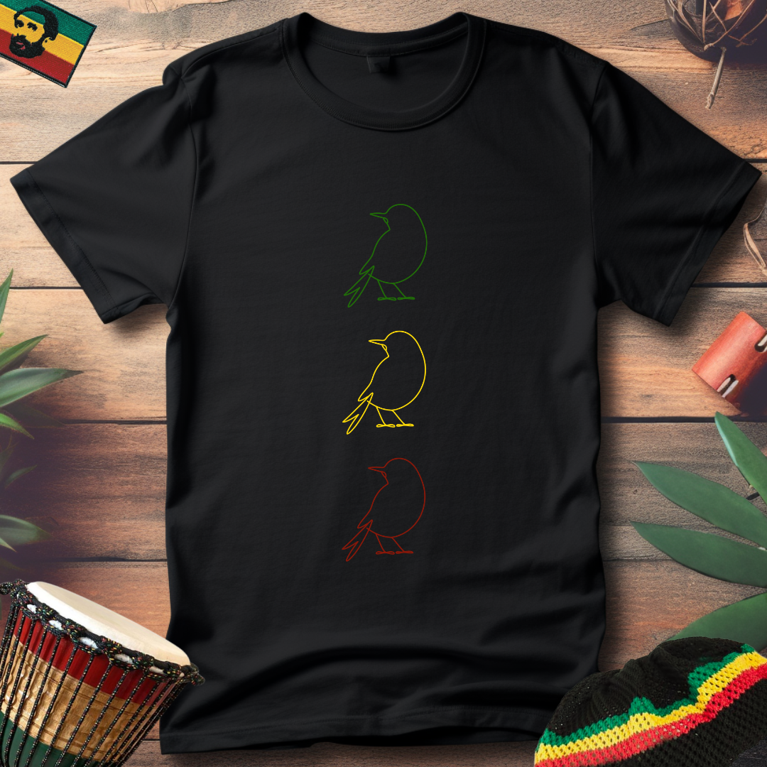 Three Little Rasta Birds T-Shirt