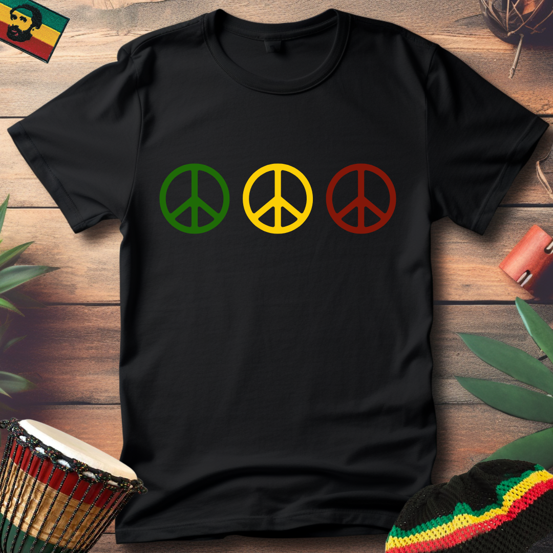 Rasta Peace Trio T-Shirt