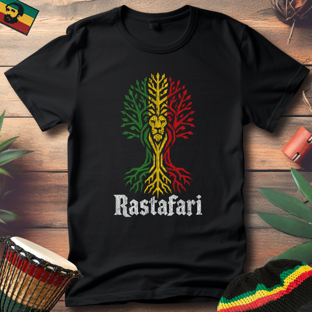 Rasta Tribal Lion T-Shirt