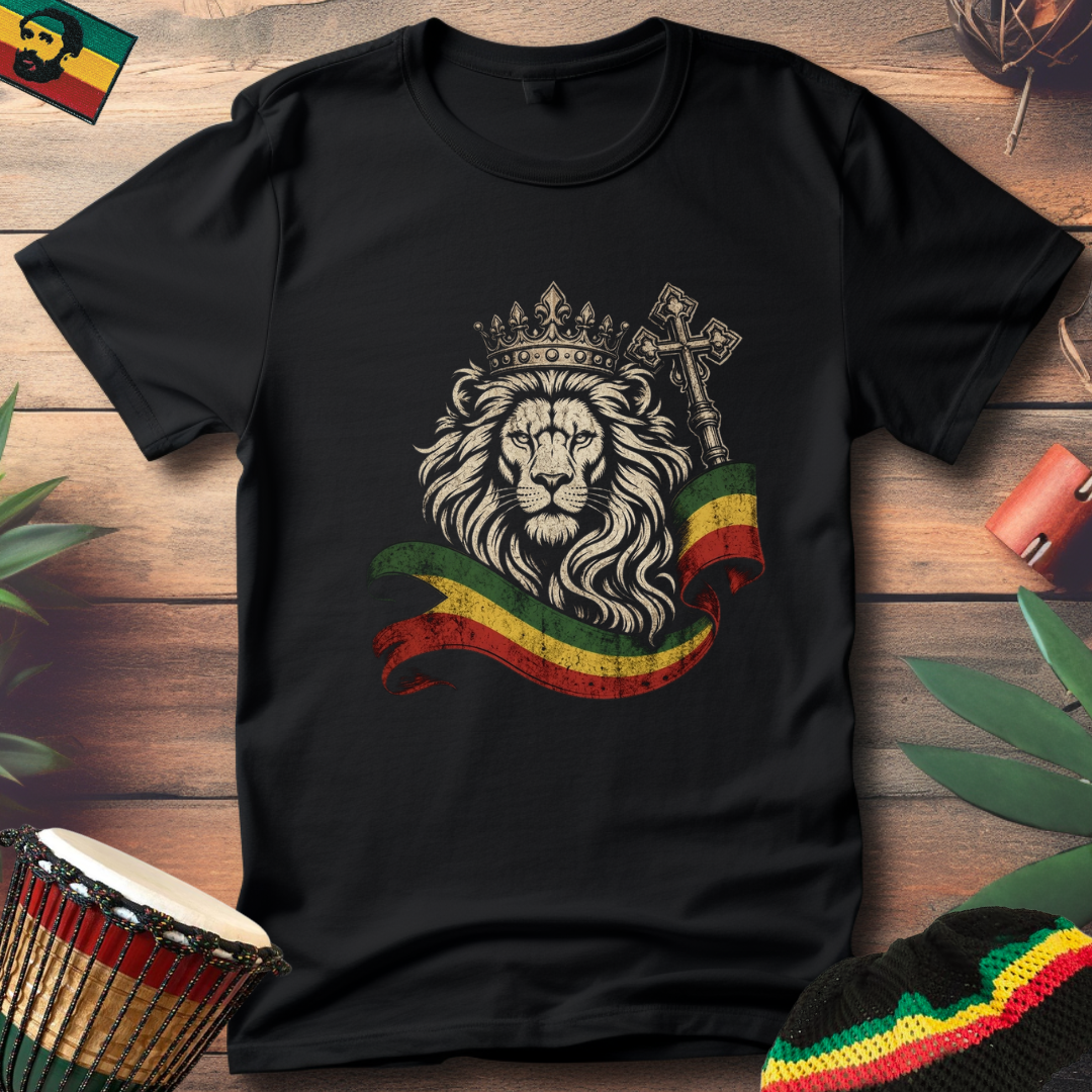 Crowned Lion in Faith T-Shirt